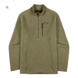 Men’s Patagonia Retro Pile Sage Khaki Pullover size M